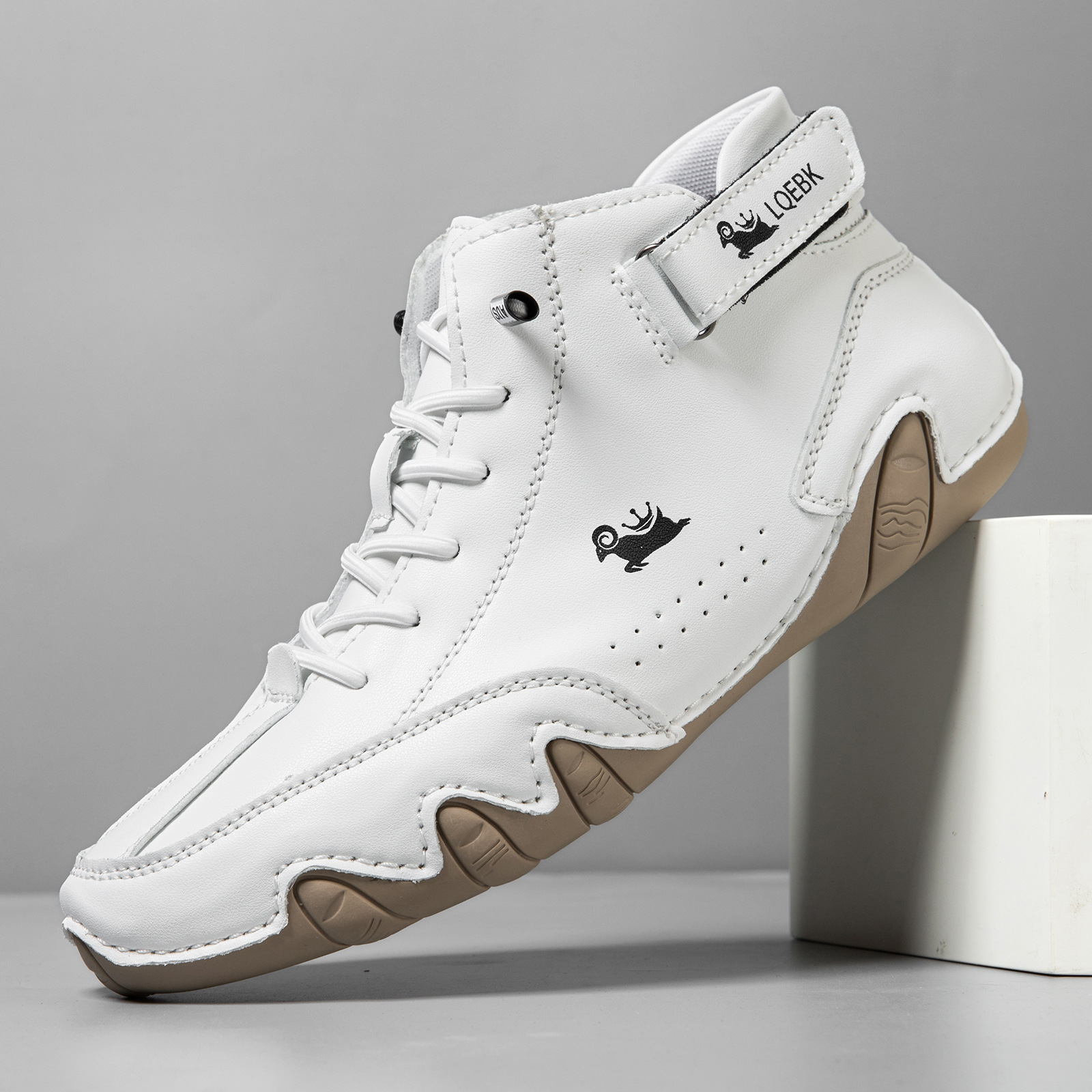 Leather Casual Shoes Sneakers  - Men'S Shoes Comfortable Walking บทวิจารณ์และราคา