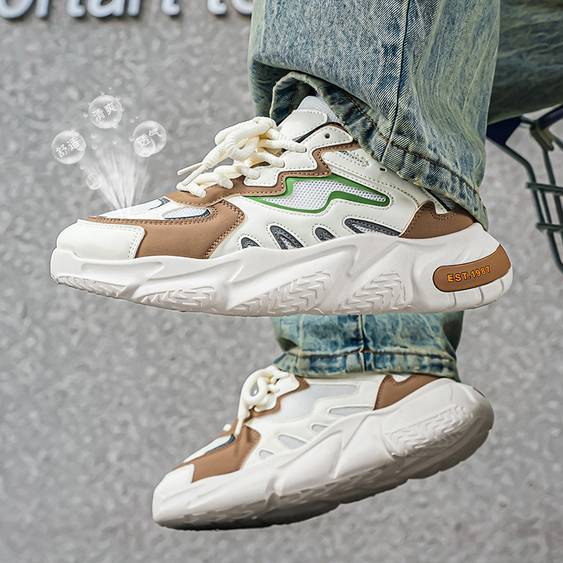 Men's Chunky Dad Sneakers Brea - Men Shoes Eu To Us บทวิจารณ์และราคา