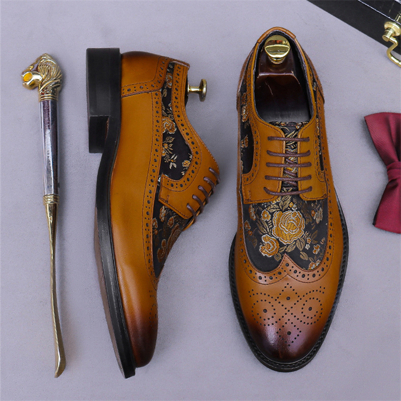 Men's Formal Dress Shoes Genui - Men'S Shoes Dressy Casual บทวิจารณ์และราคา