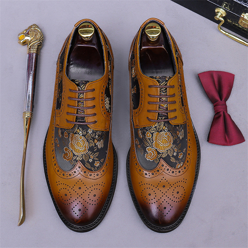 Men's Formal Dress Shoes Genui - Men'S Shoes Dressy Casual บทวิจารณ์และราคา