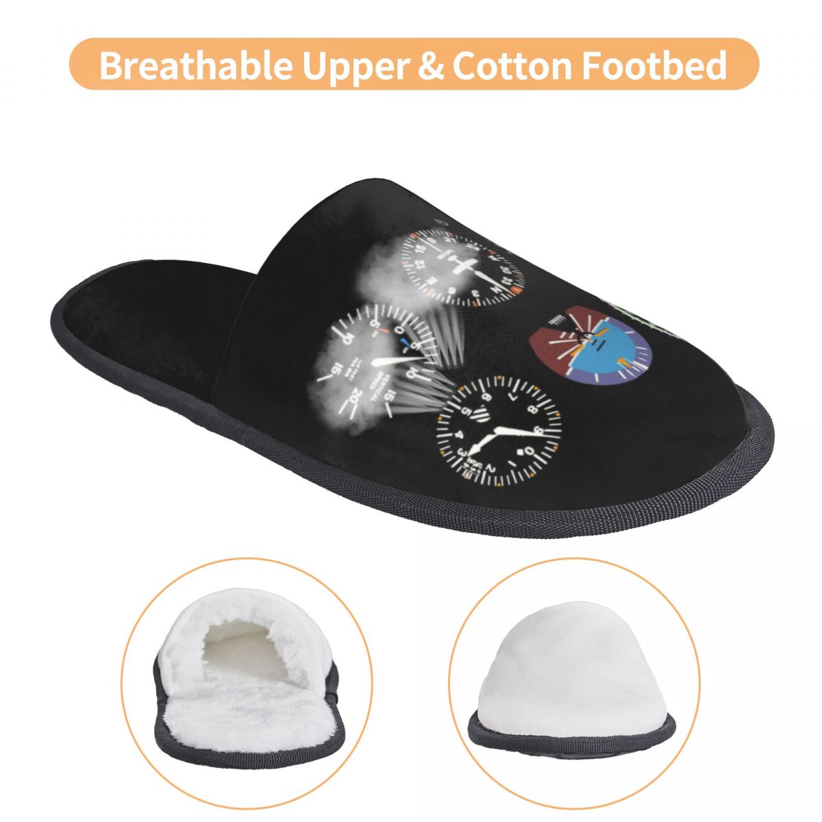 Cockpit Six Dials Flight Simul - Men'S Shoes With Memory Foam บทวิจารณ์และราคา