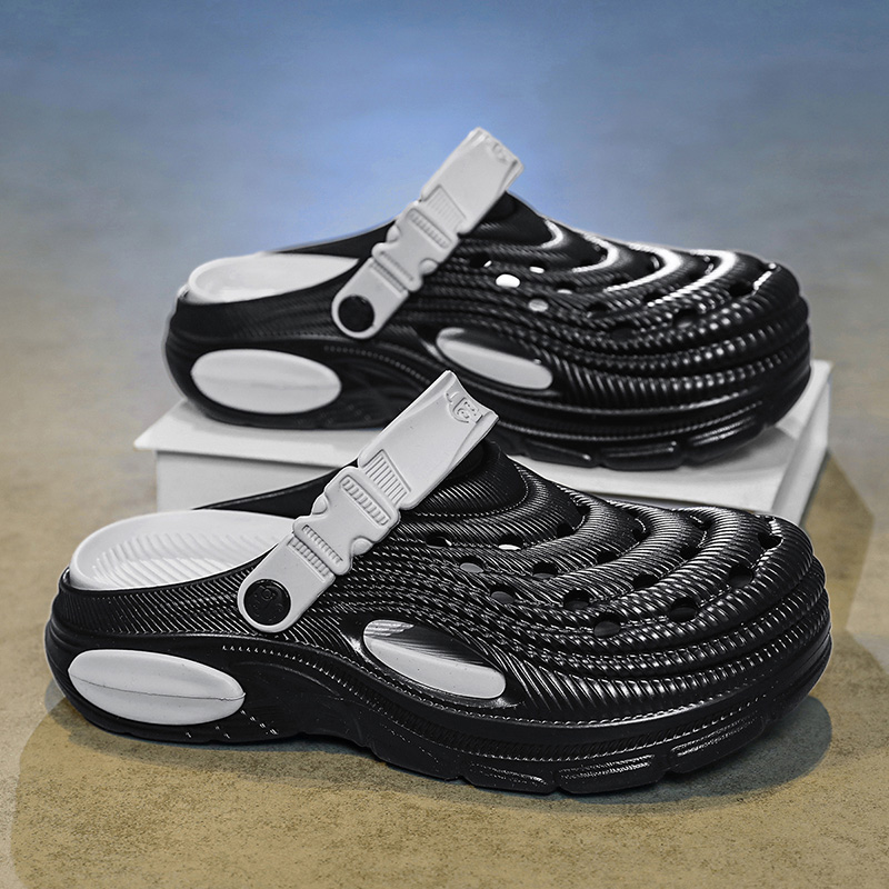 Men's 5cm Thick Sole Clogs Sli - Men'S Shoes Daily Use บทวิจารณ์และราคา