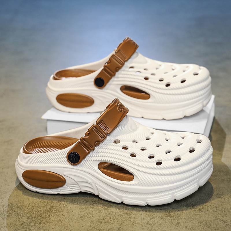 Men's 5cm Thick Sole Clogs Sli - Men'S Shoes Daily Use บทวิจารณ์และราคา