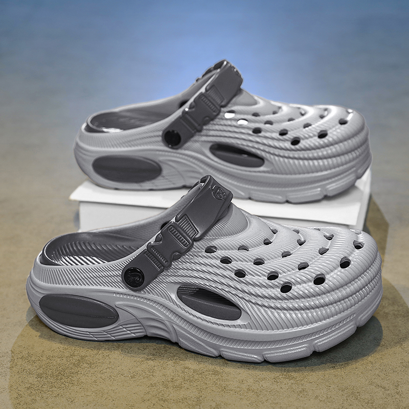 Men's 5cm Thick Sole Clogs Sli - Men'S Shoes Daily Use บทวิจารณ์และราคา