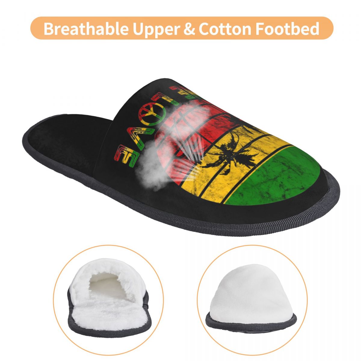 Rasta Reggae One Love Retro Vi - Men'S Shoes With Memory Foam บทวิจารณ์และราคา