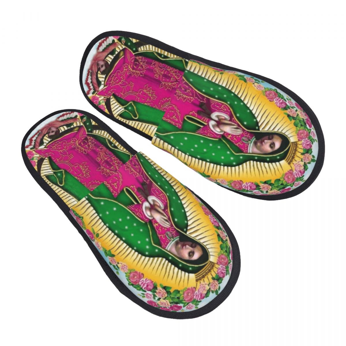 Our Lady Of Guadalupe Mexican  - Men'S Shoes With Memory Foam บทวิจารณ์และราคา