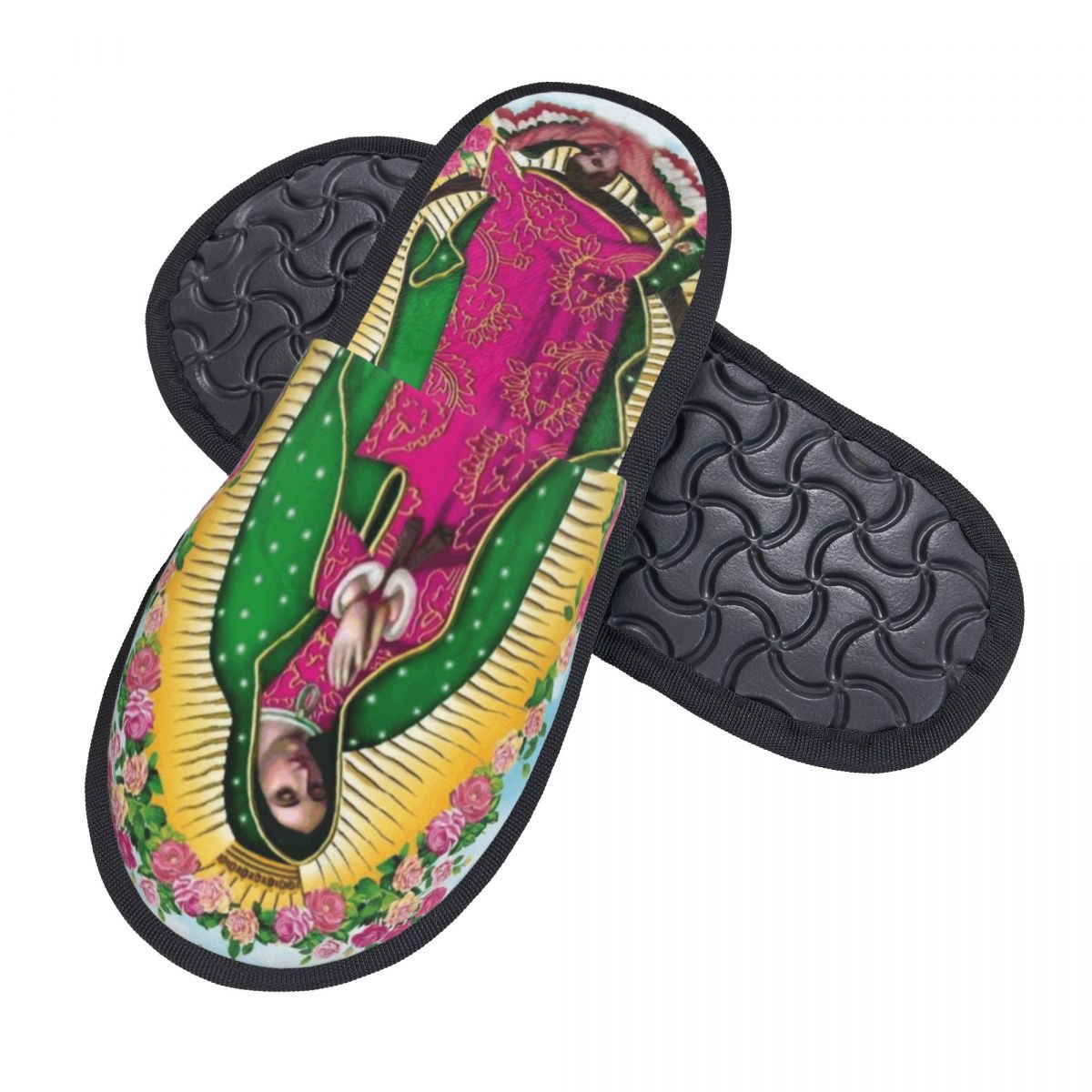 Our Lady Of Guadalupe Mexican  - Men'S Shoes With Memory Foam บทวิจารณ์และราคา