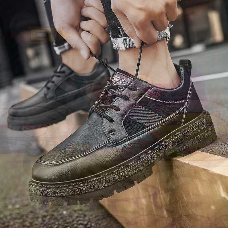 Dark Natural Leather Fashion T - Men Shoes Eu To Us บทวิจารณ์และราคา