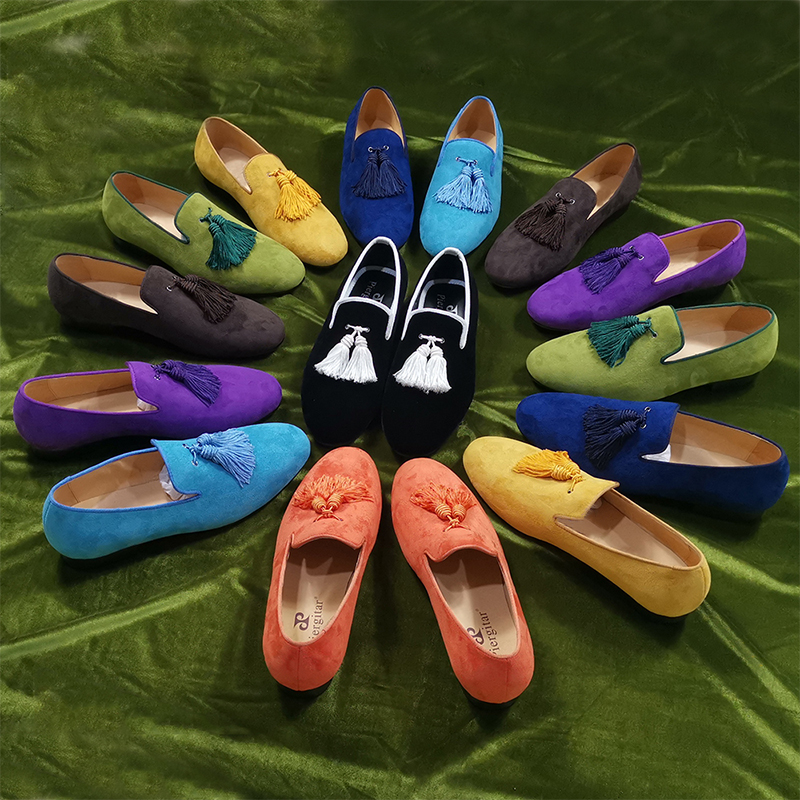 Piergitar Colorful Suede Belgi - Men'S Shoes Dressy Casual บทวิจารณ์และราคา