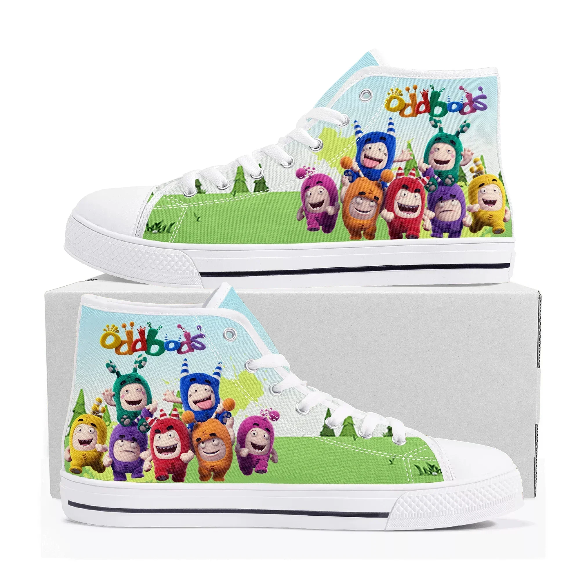 Oddbods High Top Sneakers Mens - Men Shoes Singapore บทวิจารณ์และราคา