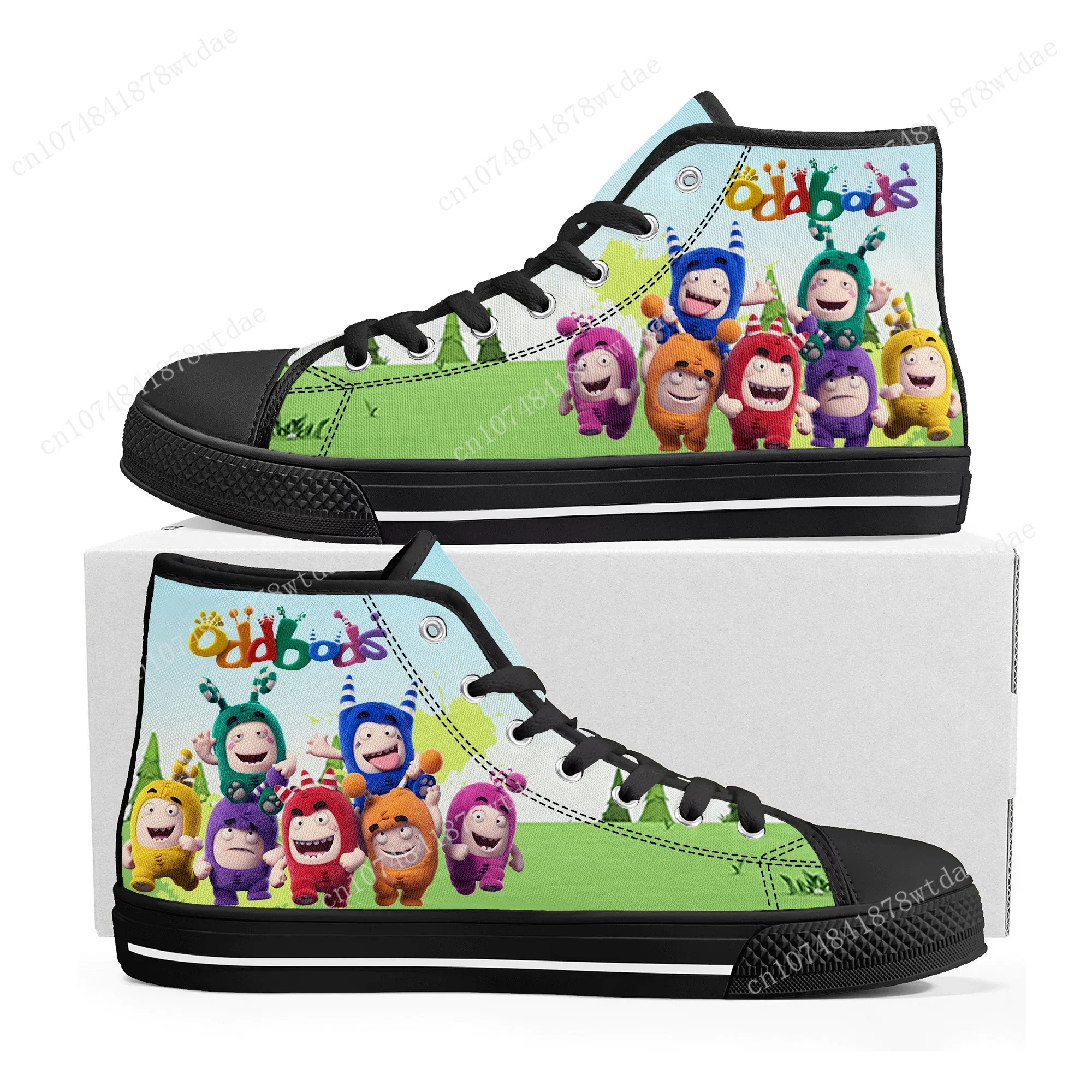 Oddbods High Top Sneakers Mens - Men Shoes Singapore บทวิจารณ์และราคา