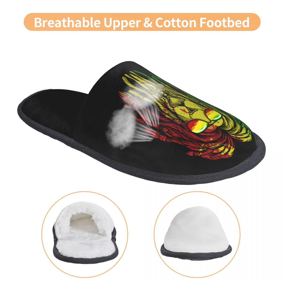 Custom Reggae Music Lion Jamai - Men'S Shoes With Memory Foam บทวิจารณ์และราคา