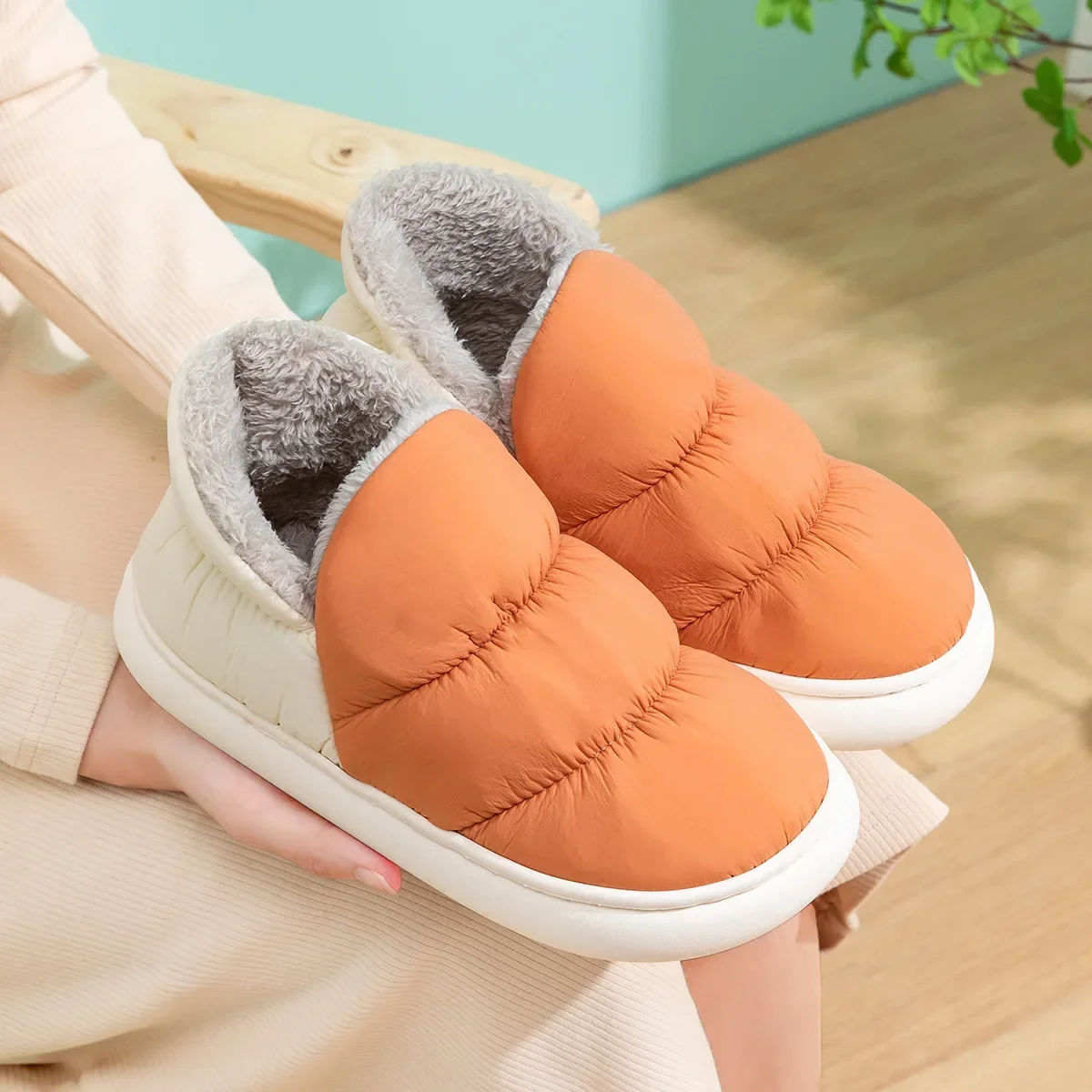 Women Men Slippers Winter Down - Men'S Shoes Comfort บทวิจารณ์และราคา