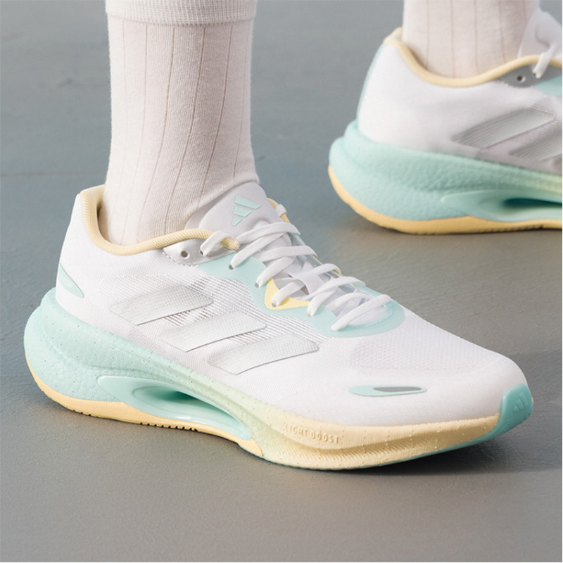 adidas  White Mint Yellow Mesh - Men Shoes Running Adidas บทวิจารณ์และราคา