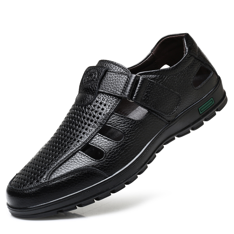 Men's Genuine Leather Sandals  - Men Shoes Eu To Us บทวิจารณ์และราคา