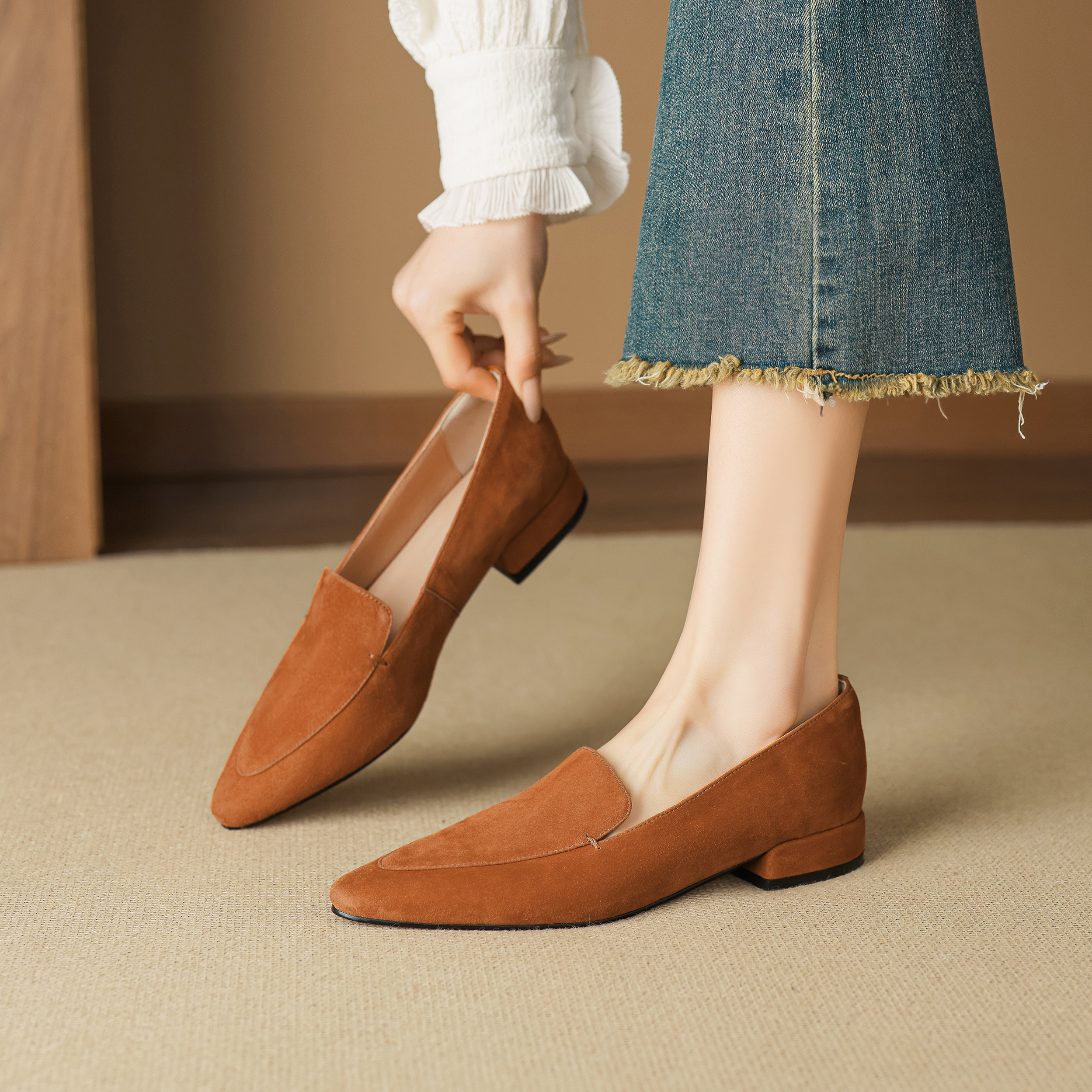 Genuine Leather Sheepskin 2.5c - Men'S Shoes Dressy Casual บทวิจารณ์และราคา