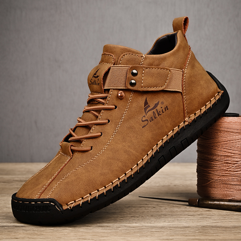New 2025 Handmade Leather Casu - Men Shoes Lacoste บทวิจารณ์และราคา