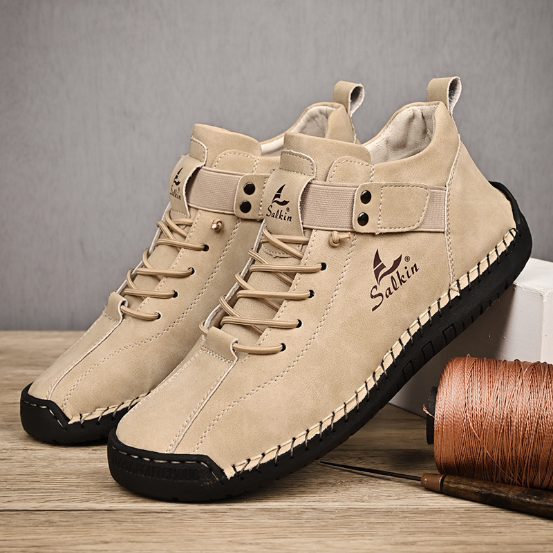 New 2025 Handmade Leather Casu - Men Shoes Lacoste บทวิจารณ์และราคา