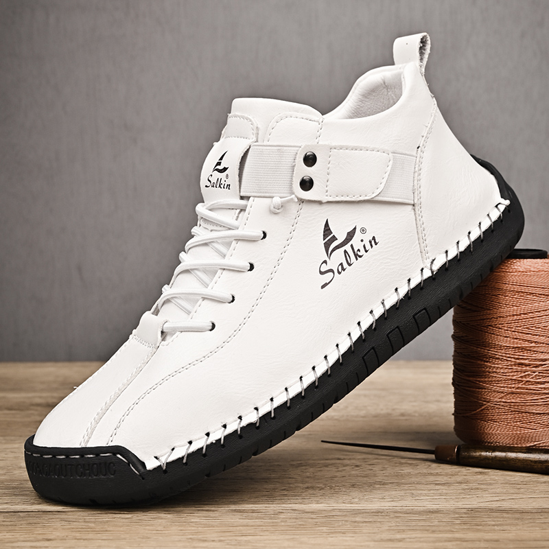 New 2025 Handmade Leather Casu - Men Shoes Lacoste บทวิจารณ์และราคา