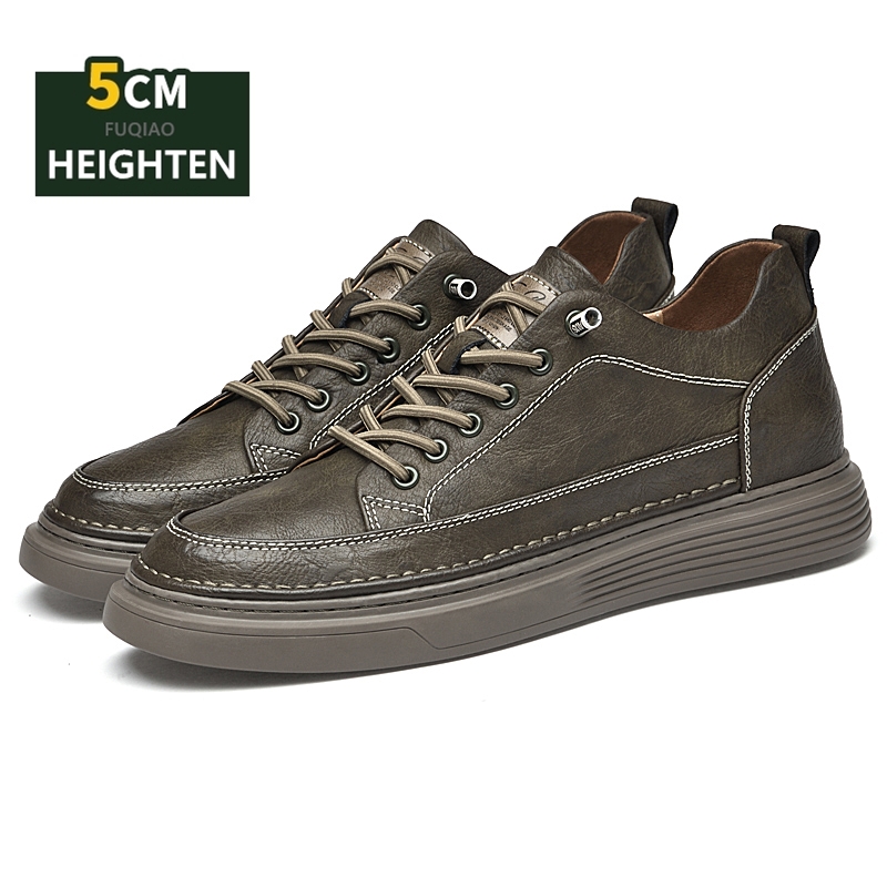 5cm Height Increase Leather Sh - Men'S Shoes Comfortable Walking บทวิจารณ์และราคา
