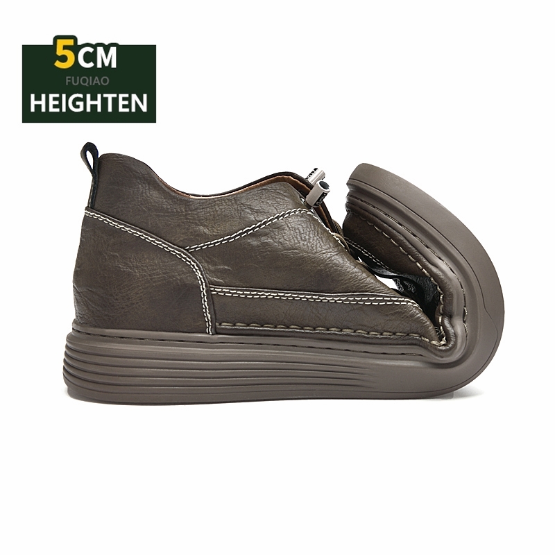 5cm Height Increase Leather Sh - Men'S Shoes Comfortable Walking บทวิจารณ์และราคา